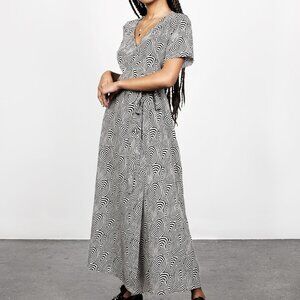 Disturbia Printed Wrap Dress